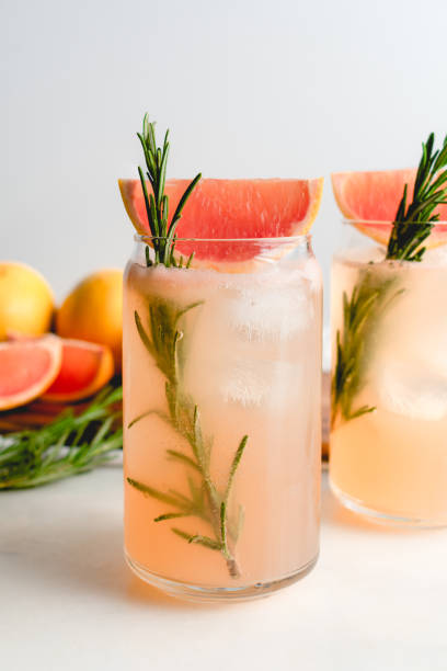 istock Honey Rosemary Grapefruit Sodas Garnished with Red Grapefruit 1479508780