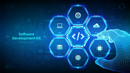 Sdk Software Development Kit Programming Language Technology Concept On ...