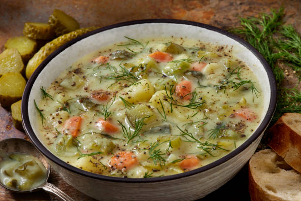 Creamy Polish Dill Pickle Soup