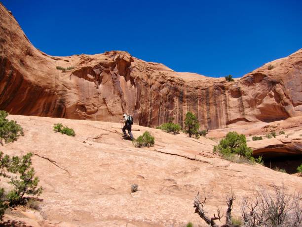 istock Backpacker along the Corona and Bowtie Arch Trail 1479522908