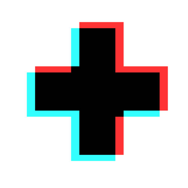 istock Simple Illustration of medical cross. Isolated flat icon 1479527884