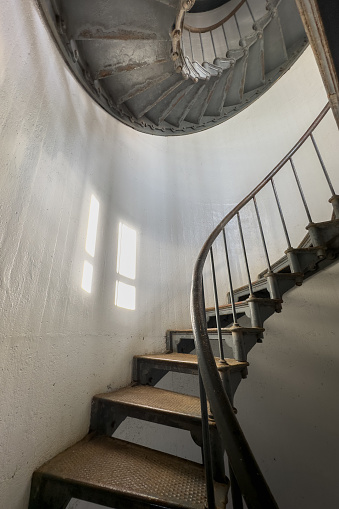 Cordouan king's lighthouse last floor stairway, Gironde, France