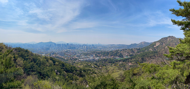 View from Seoul Bukaksan, Korea 북악산 둘레길