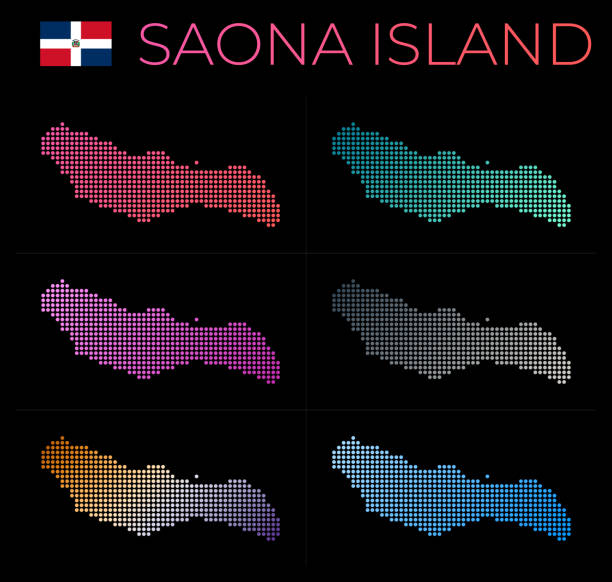 Saona Island Dotted Map Set Map Of Saona In Dotted Style Borders Of The Saona Island Dotted Map Set Map Of Saona In Dotted Style Borders Of The Island Filled With 