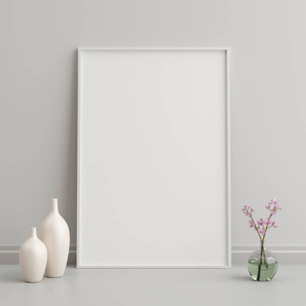 istock Single large portrait matte white picture photo frame 1479560660