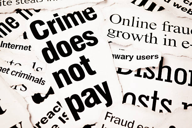 istock Crime does not pay say these newspaper headlines 147956185