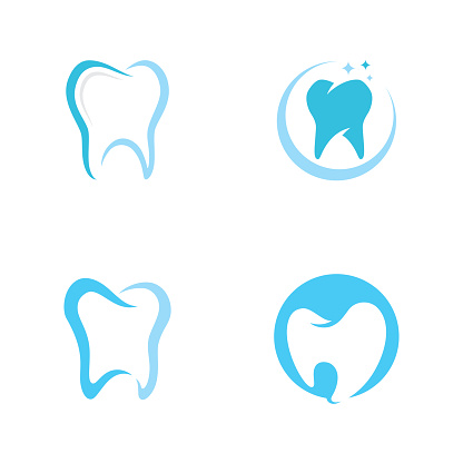 Dental logo design vector illustration