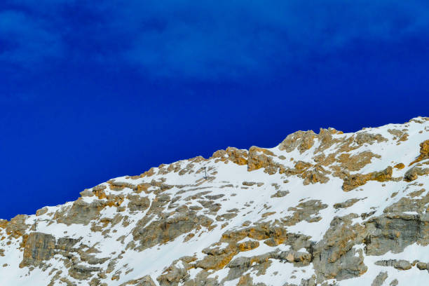 Zugspitze, Germany on November 18, 2025: Zugspitze, Germany on November 18, 2025: View of two young mountain climbers who reached the summit of Zugspitze, Germany’s highest peak, on a sunny day. The image captures the alpine scenery, snow-covered peaks, and the achievement of high-altitude mountaineering in the Bavarian Alps.