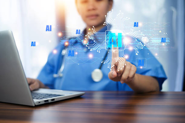 istock Doctor AI, artificial intelligence in modern medical technology and IOT automation. Doctor using AI document management concept. 1479572880
