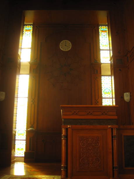 The golden pulpit of a Mosque