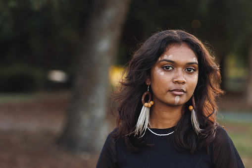 Portrait Of Young Aboriginal Australian Woman