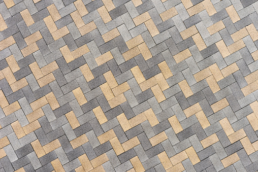 Overhead shot of pavement texture background.