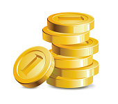istock Gold Coins Icons 1479605496