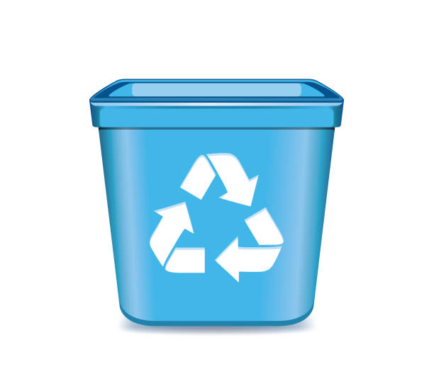 Recycle Bin Icon This is a vector illustration of a recycle bin icon trash icon stock illustrations