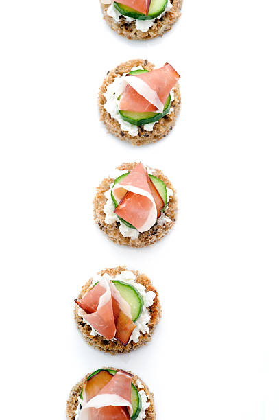 istock Platter of ham appetisers 147960951