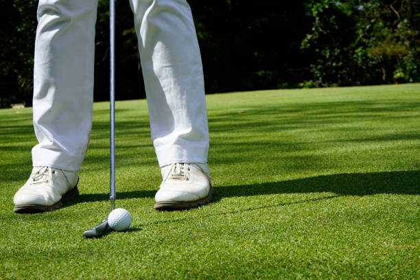 istock Golfer playing golf in beautiful golf course in the evening golf course with sunshine in thailand 1479621002