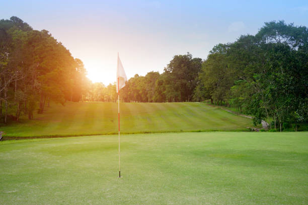 istock The evening golf course has sunlight shining down at golf course in Thailand 1479621047