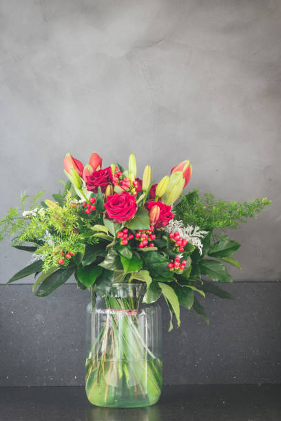 istock Red rose and flowers, romance 1479621229