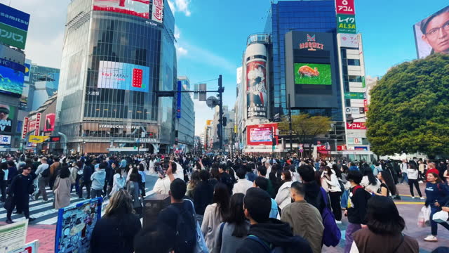 Shibuya crossing in Tokyo
