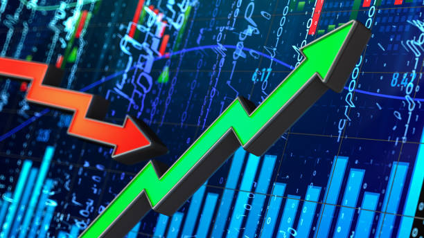 istock Financial Trading Concept with Green and Red Up Down Arrows 1479639113