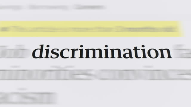 Discrimination in the article and text