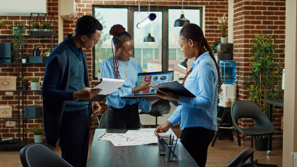 istock Team of people analyzing startup results 1479645598