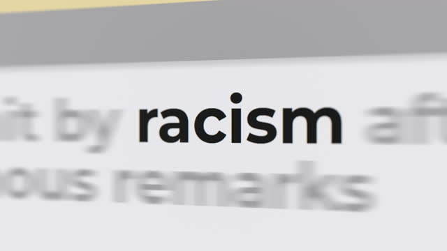 Racism in the article and text