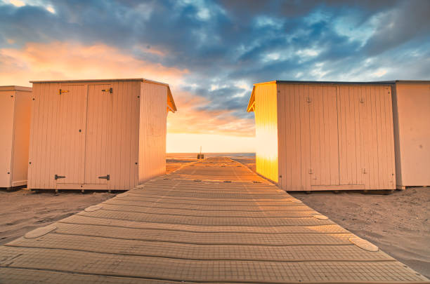 istock Sunset at Beach in Belgium Blankenberge 1479653110
