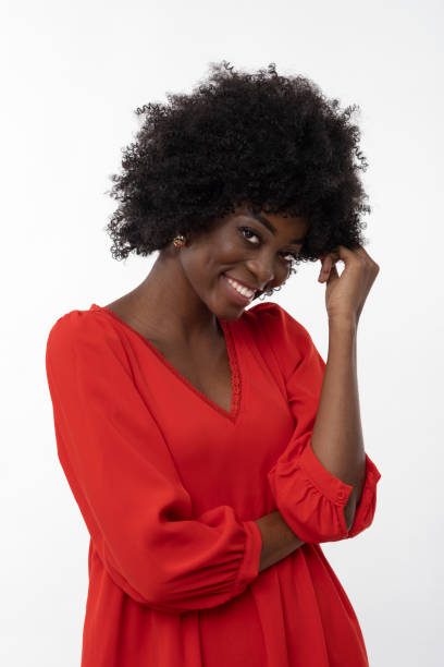 istock woman in red dress. 1479661705