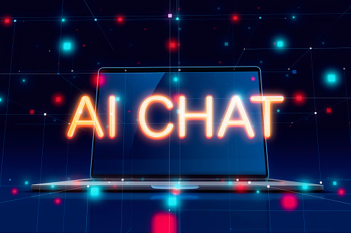 Concept of artificial intelligence chat