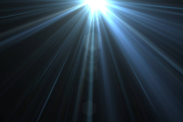 istock Digital sun rays light rendering isolated on the black background for overlay design or screen blending photo editing 1479669908