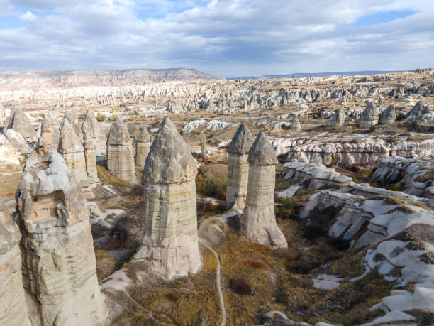 View of the mountains and rock formationDreamlike scene in the Middle East