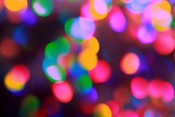istock Blurred multicolored lanterns of the night city 1479681325