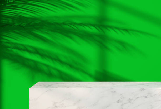 istock abstract podium template with blurry background - 3D Illustration 1479684398