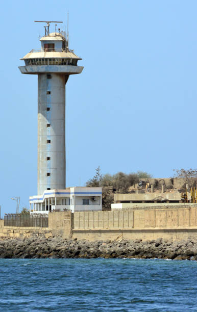 ダカール港海上管制塔、ダカール、セネガル - control harbor airport tower ストックフォトと画像