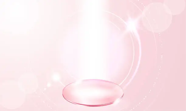 Vector illustration of pink light glowing abstract background