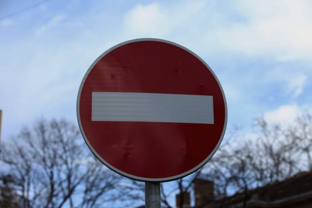 istock Sign for prohibited direction of movement 1479689840