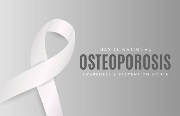 National Osteoporosis Awareness Month, May. Vector National Osteoporosis Awareness Month, May. Vector illustration. EPS10 osteoporosis awareness stock illustrations