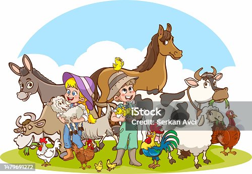 istock farmer kids and farm animal 1479691272
