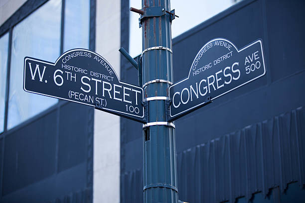 istock Intersection of 6th and Congress in Austin 147969375