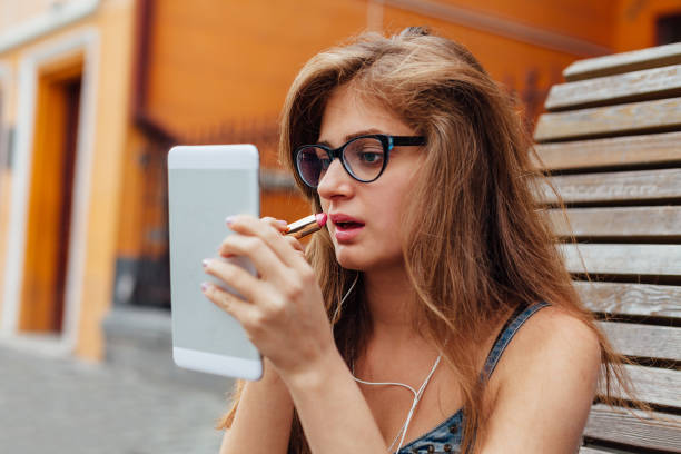 istock Teenager makeup on the bench 1479701515