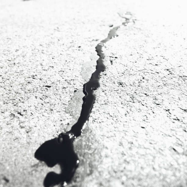 istock Abstract background. Black river.Desert and lifeless view 1479723685
