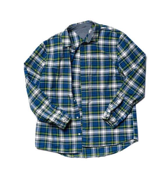 istock Cotton shirt isolated on a white background top view 1479734782