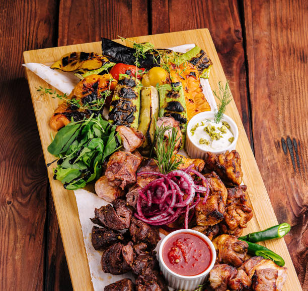 istock Assortment various barbecue food grill meat 1479736306