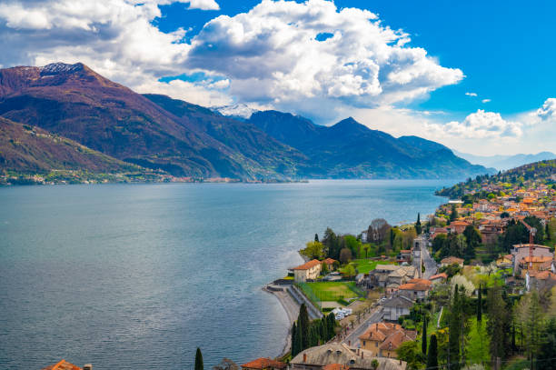 istock Panorama of Lake Como, looking south, from Musso. 1479739847
