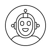 istock Robot Artificial Intelligence Avatar Icon. Profile Diverse Bot Face for Chatbot and Social Network. Character. Vector Stock Illustration 1479743756
