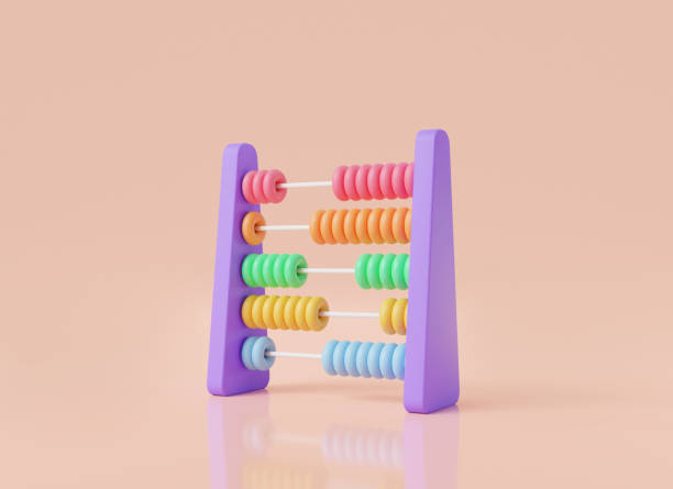 istock 3d abacus with colorful beads. Math device calculate, abacus for kids learning counting, counting number. Financial management and math education concept. 3d rendering illustration. on pink background 1479744264