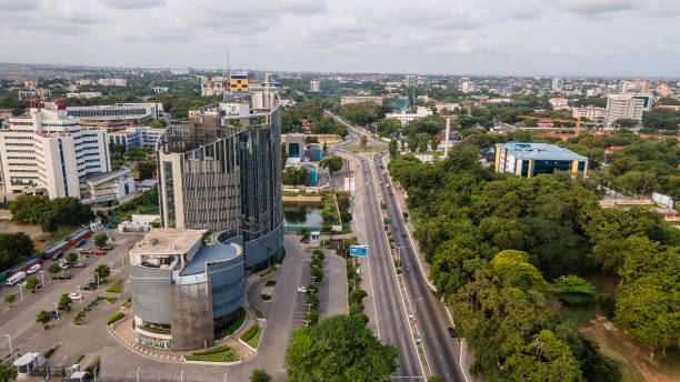 アクラの航空写真、 - ghana ストックフォトと画像