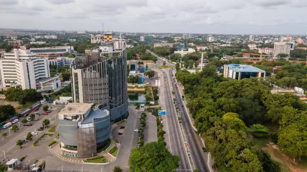 A view of part of capital city (Accra) of Ghana.