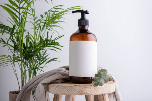 istock Eco-friendly brown dispenser with shower gel or soap 1479746840